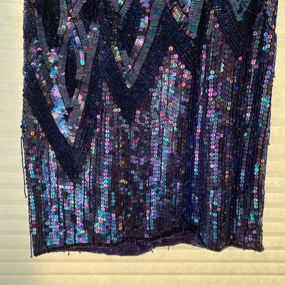 VINTAGE sequin flapper dress Elegance by Anujan - Picture 5 of 8